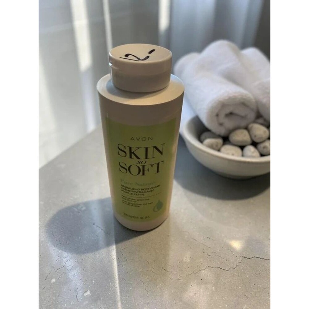 Avon Skin So Soft Pure Nature Revitalizing Body Cream - 12 oz NEW